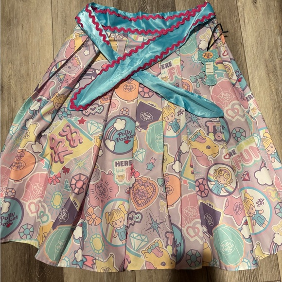 Unique Vintage Polly Pocket Berrie Print Swing Skirt Size L HTF - Picture 1 of 6
